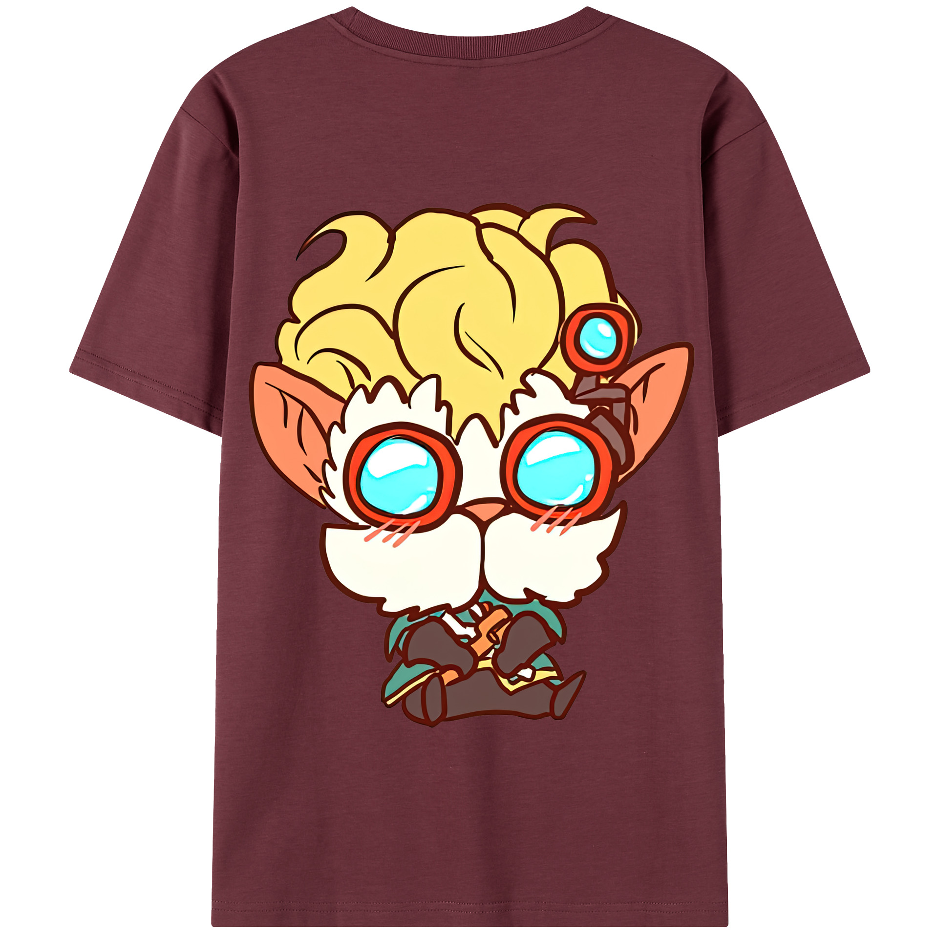 リーグ・オブ・レジェンド League of Legends LOL 綿100％半袖Tシャツ（背面プリント）